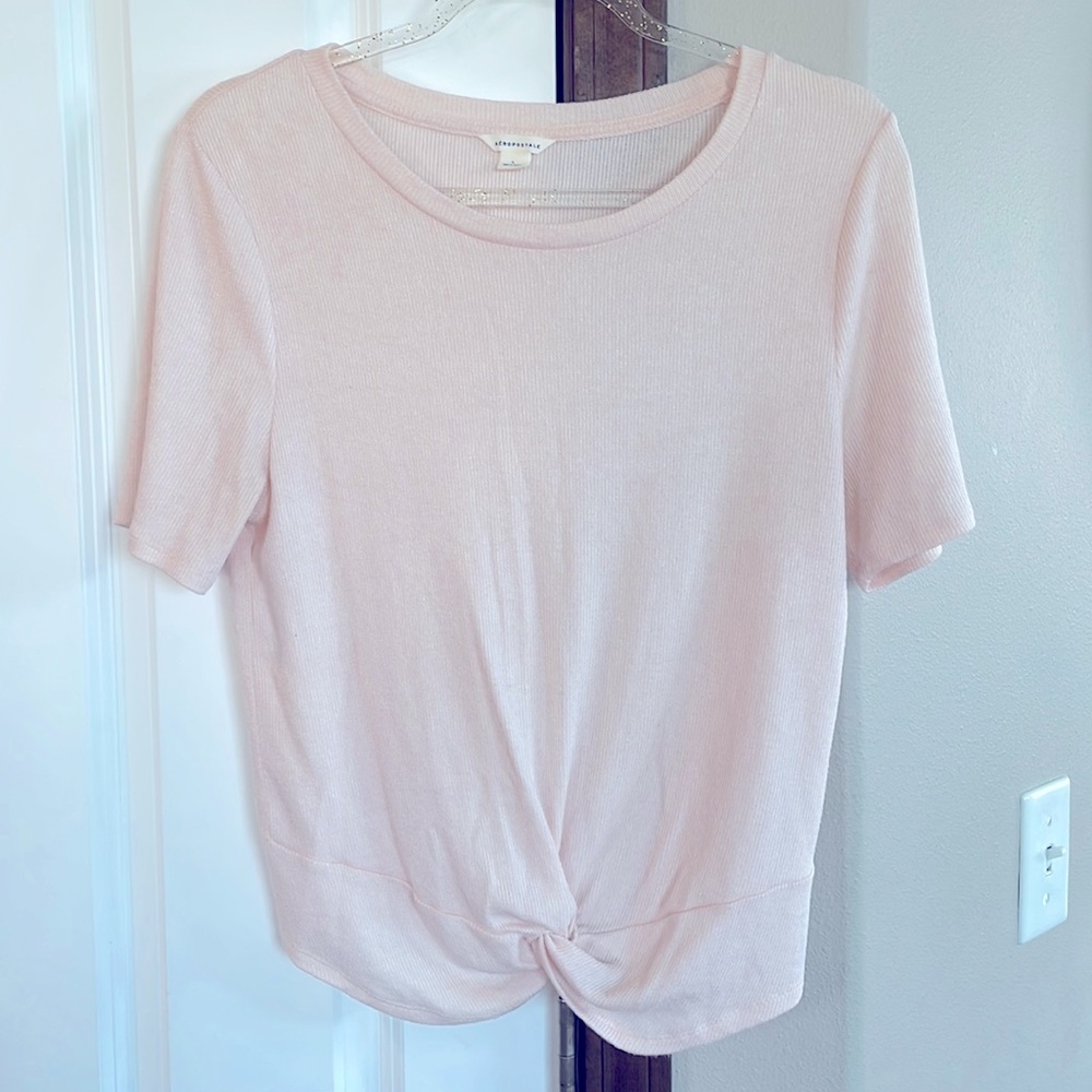 Aeropostale Pink Knob Blouse